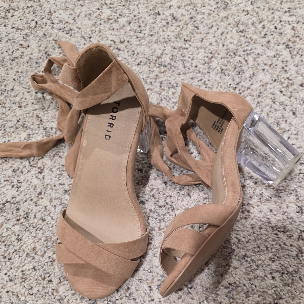Torrid Nude Strappy Heeled Sandals